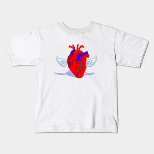 Heart with wings Kids T-Shirt